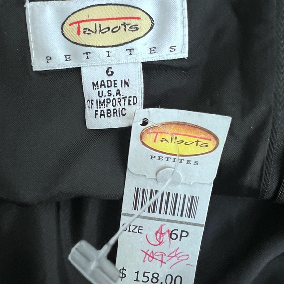 Vtg Talbots dress size 6 Women's sleeveless A-line pleated knee length deadstock - Picture 5 of 6